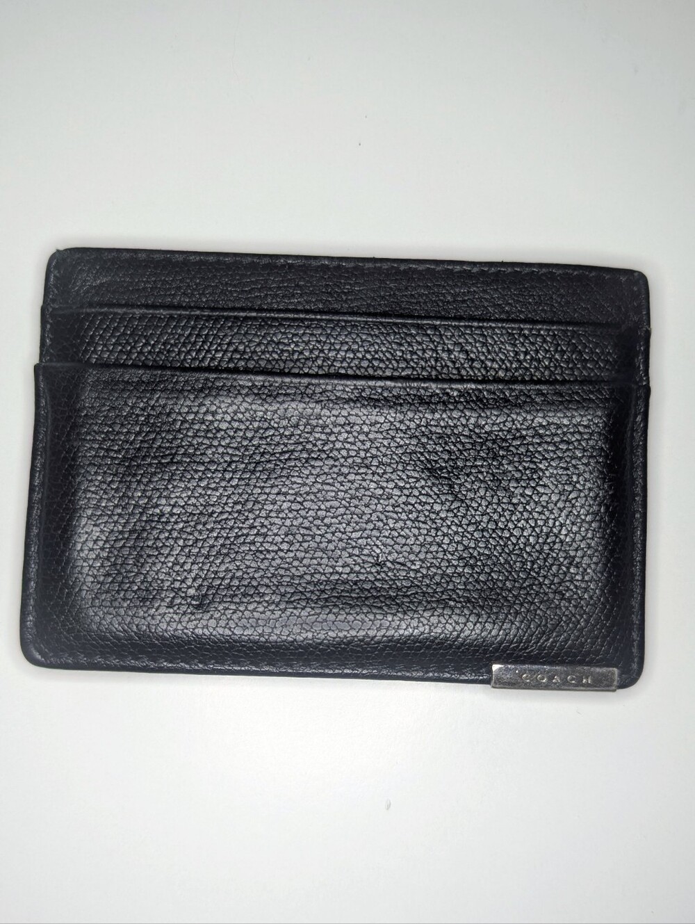 Coach Black Leather Card Holder